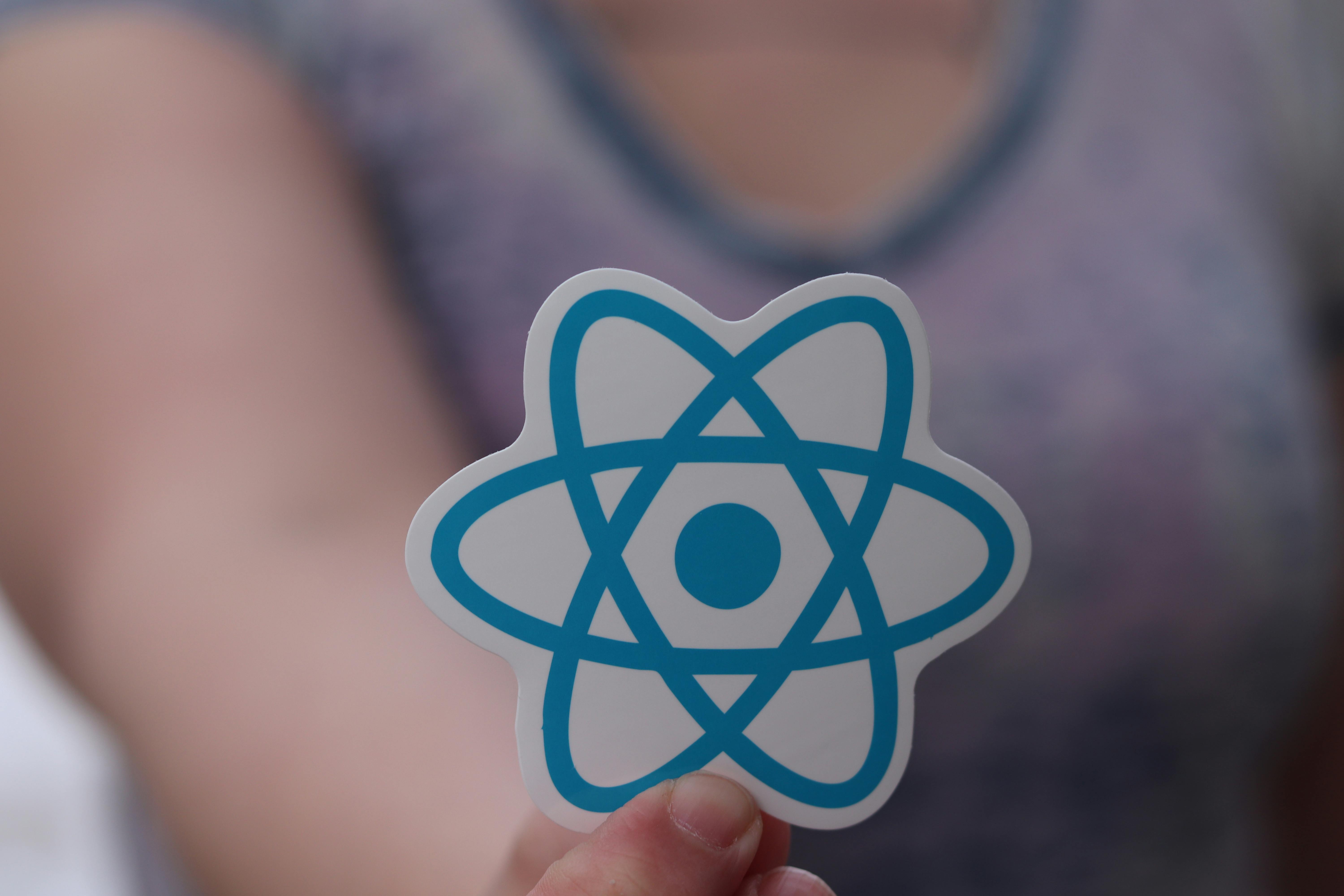 React.js Logo and Code